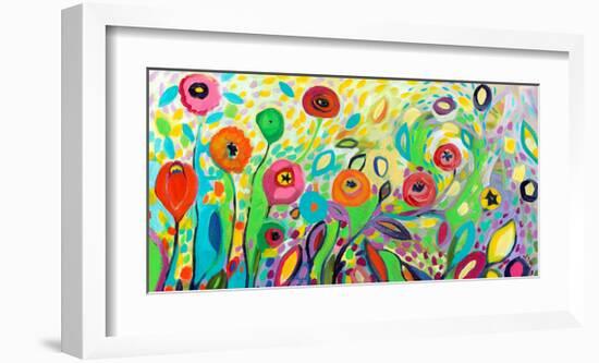 Flower Garden Jazz-Jennifer Lommers-Framed Art Print