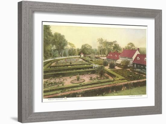 Flower Garden, Mt. Vernon, Virginia-null-Framed Art Print