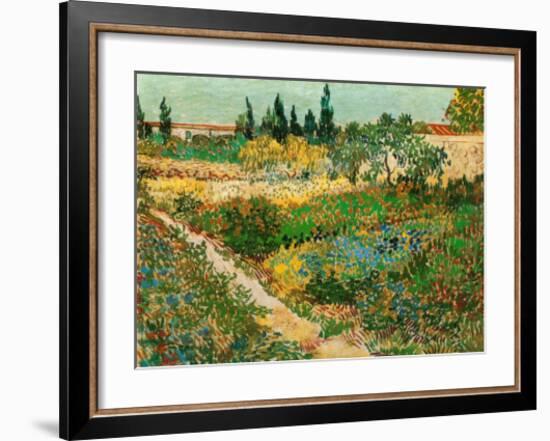 Flower Garden-Vincent van Gogh-Framed Art Print