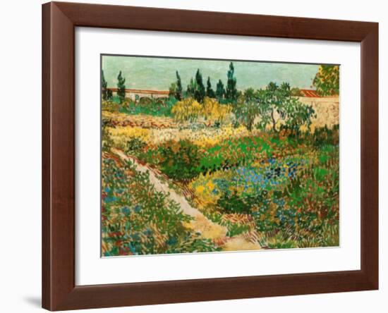 Flower Garden-Vincent van Gogh-Framed Art Print