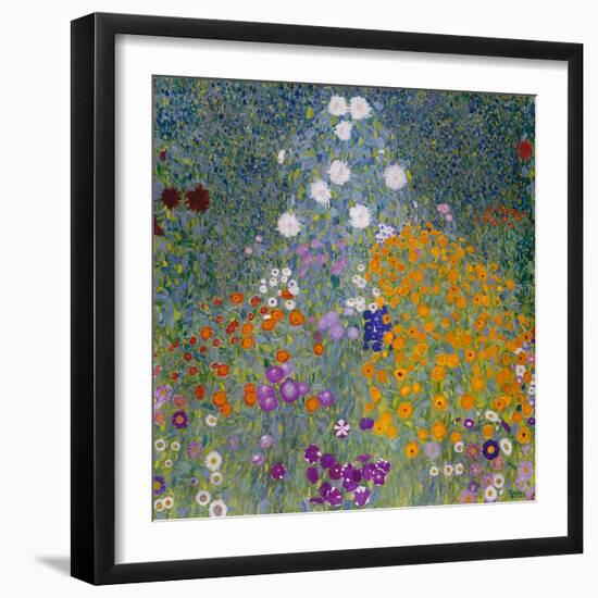 Flower Garden-Gustav Klimt-Framed Giclee Print