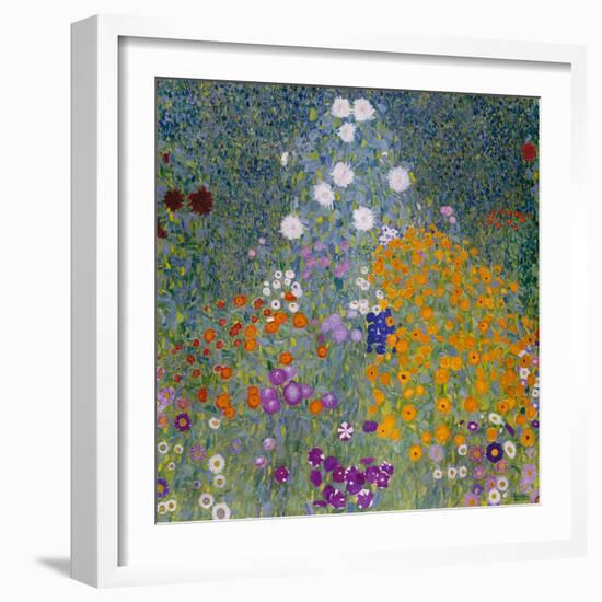 Flower Garden-Gustav Klimt-Framed Giclee Print