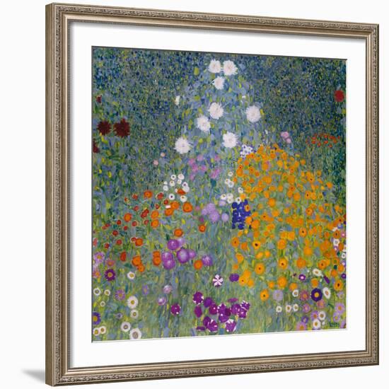 Flower Garden-Gustav Klimt-Framed Giclee Print