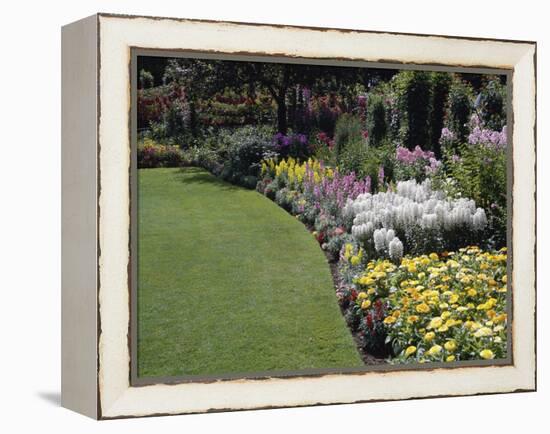 Flower Garden-null-Framed Premier Image Canvas