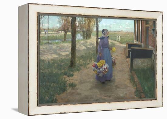 Flower Girl in Holland, 1887-George Hitchcock-Framed Premier Image Canvas