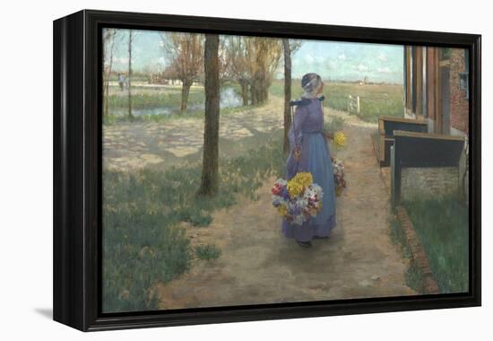 Flower Girl in Holland, 1887-George Hitchcock-Framed Premier Image Canvas