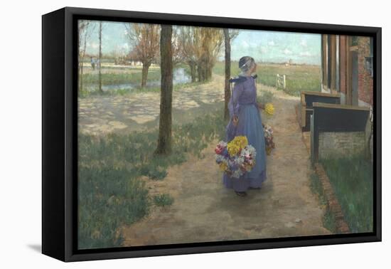 Flower Girl in Holland, 1887-George Hitchcock-Framed Premier Image Canvas