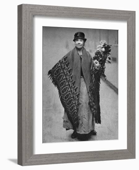 Flower Girl, London, 1926-1927-null-Framed Giclee Print