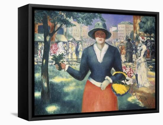 Flower Girl-Kasimir Malevich-Framed Premier Image Canvas