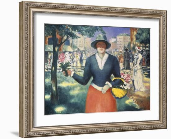 Flower Girl-Kasimir Malevich-Framed Giclee Print