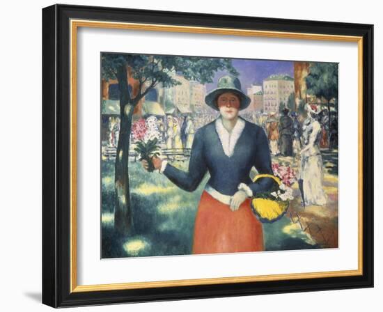 Flower Girl-Kasimir Malevich-Framed Giclee Print