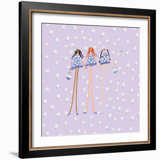 Flower Girls-Caroline Benchétrit-Framed Art Print