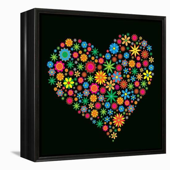 Flower Heart-Maksim Krasnov-Framed Stretched Canvas