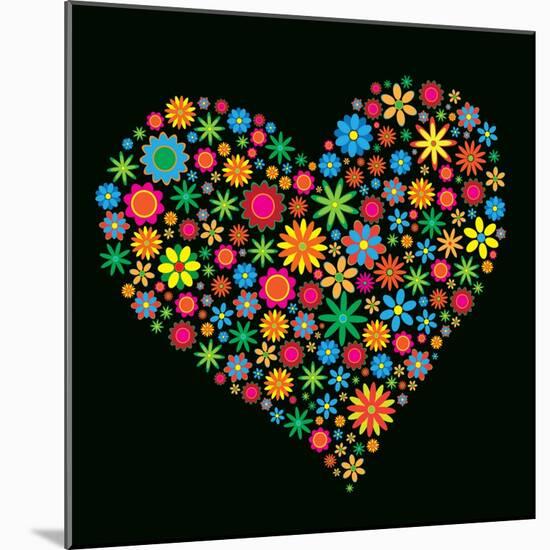 Flower Heart-Maksim Krasnov-Mounted Art Print