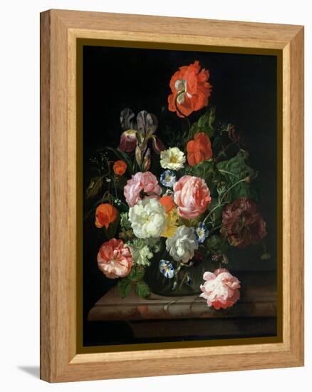 Flower in a Glass Vase-Rachel Ruysch-Framed Premier Image Canvas