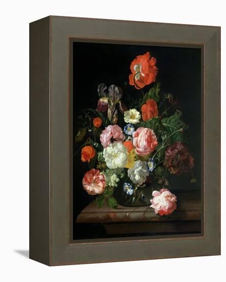 Flower in a Glass Vase-Rachel Ruysch-Framed Premier Image Canvas