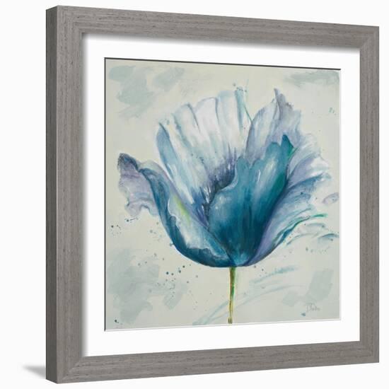 Flower in Blue I-Patricia Pinto-Framed Art Print