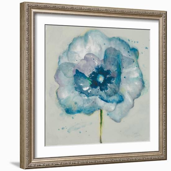 Flower in Blue II-Patricia Pinto-Framed Art Print