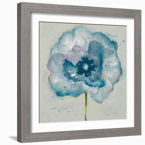 Flower in Blue II-Patricia Pinto-Framed Art Print