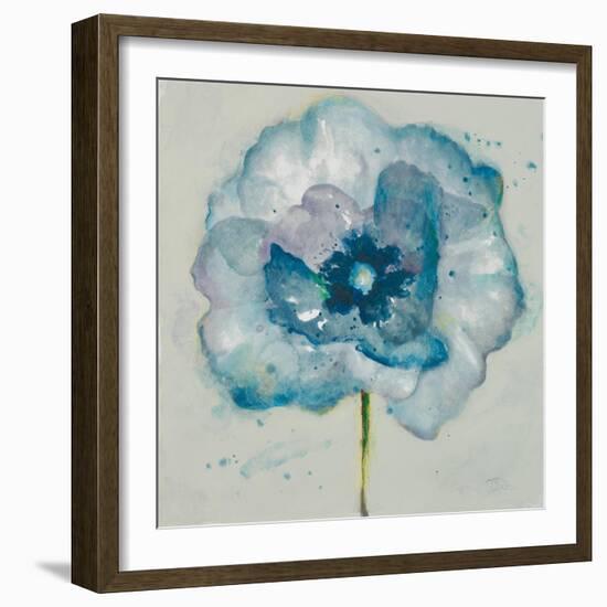 Flower in Blue II-Patricia Pinto-Framed Art Print