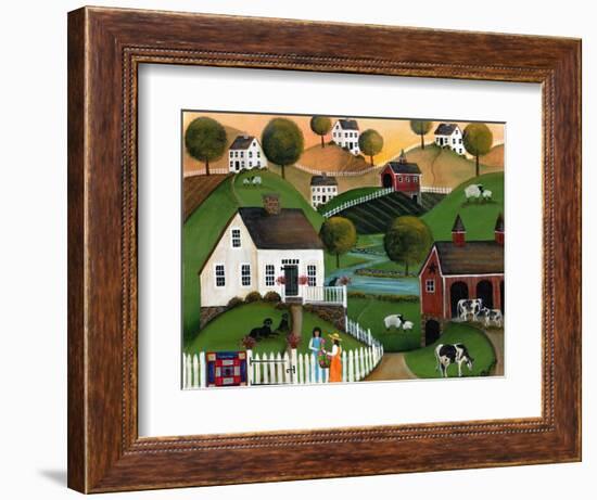 Flower Lady Dairy Farm Cheryl Bartley-Cheryl Bartley-Framed Giclee Print