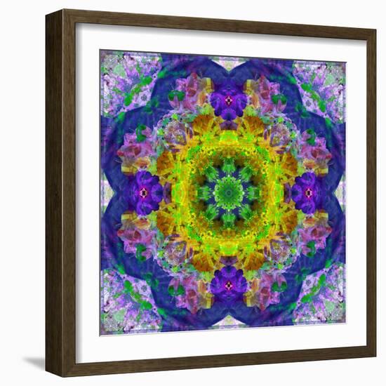 Flower Mandala, Photograph, Layer Work-Alaya Gadeh-Framed Photographic Print