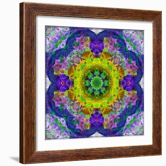 Flower Mandala, Photograph, Layer Work-Alaya Gadeh-Framed Photographic Print