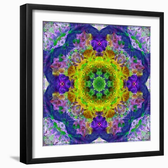 Flower Mandala, Photograph, Layer Work-Alaya Gadeh-Framed Photographic Print