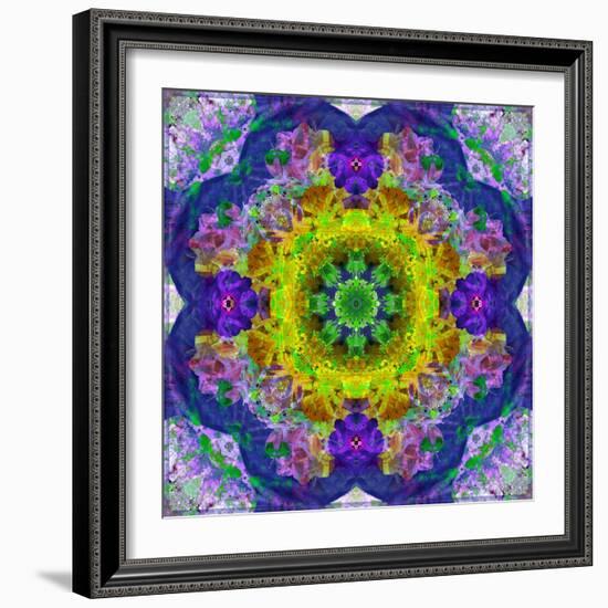 Flower Mandala, Photograph, Layer Work-Alaya Gadeh-Framed Photographic Print