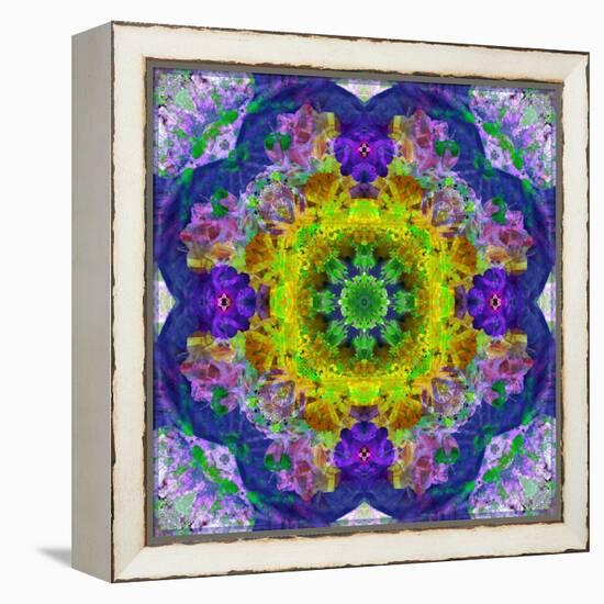 Flower Mandala, Photograph, Layer Work-Alaya Gadeh-Framed Premier Image Canvas