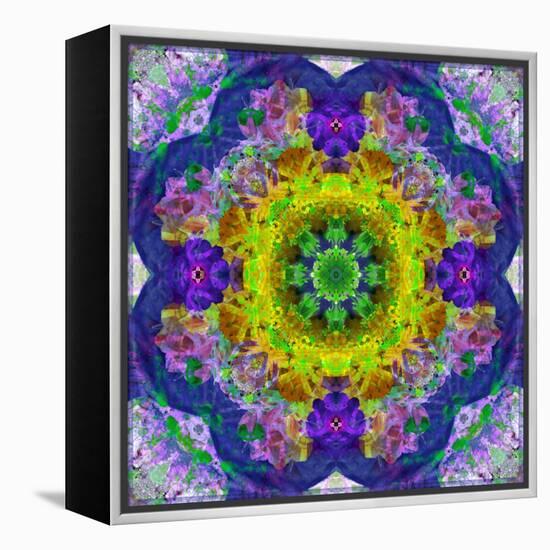 Flower Mandala, Photograph, Layer Work-Alaya Gadeh-Framed Premier Image Canvas