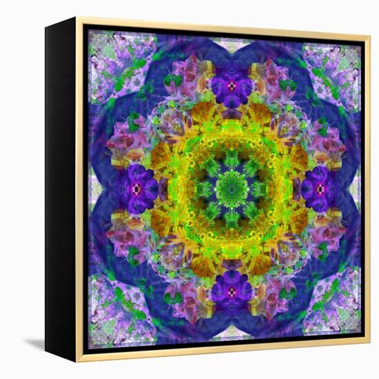 Flower Mandala, Photograph, Layer Work-Alaya Gadeh-Framed Premier Image Canvas