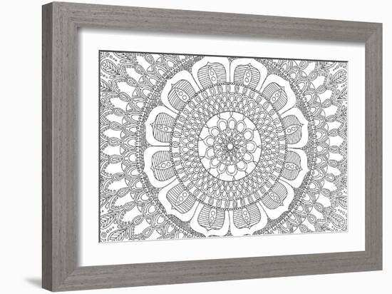 Flower Mandala-Hello Angel-Framed Giclee Print