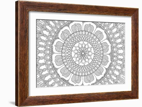 Flower Mandala-Hello Angel-Framed Giclee Print