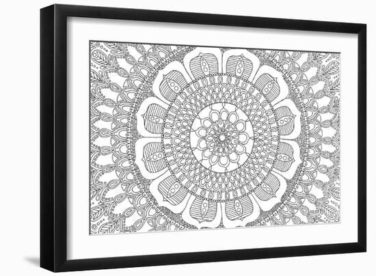 Flower Mandala-Hello Angel-Framed Giclee Print