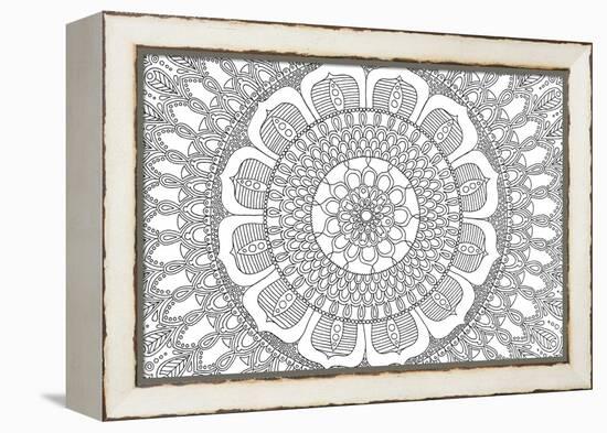 Flower Mandala-Hello Angel-Framed Premier Image Canvas