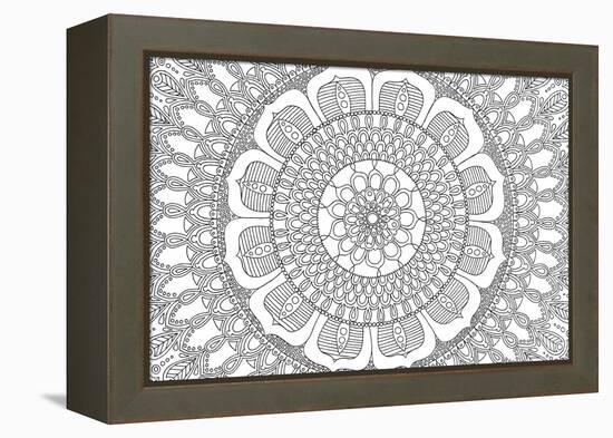 Flower Mandala-Hello Angel-Framed Premier Image Canvas