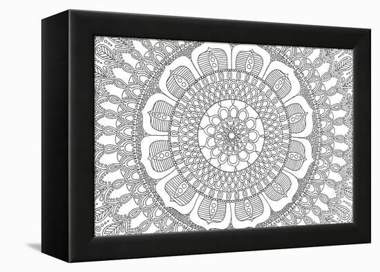 Flower Mandala-Hello Angel-Framed Premier Image Canvas