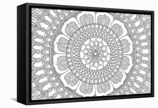 Flower Mandala-Hello Angel-Framed Premier Image Canvas