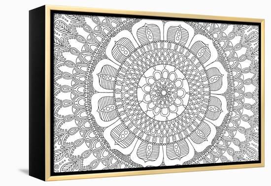 Flower Mandala-Hello Angel-Framed Premier Image Canvas