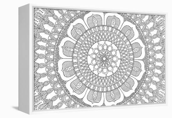 Flower Mandala-Hello Angel-Framed Premier Image Canvas