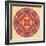 Flower Mandala-Baksiabat-Framed Art Print