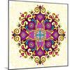 Flower Mandala-Baksiabat-Mounted Art Print