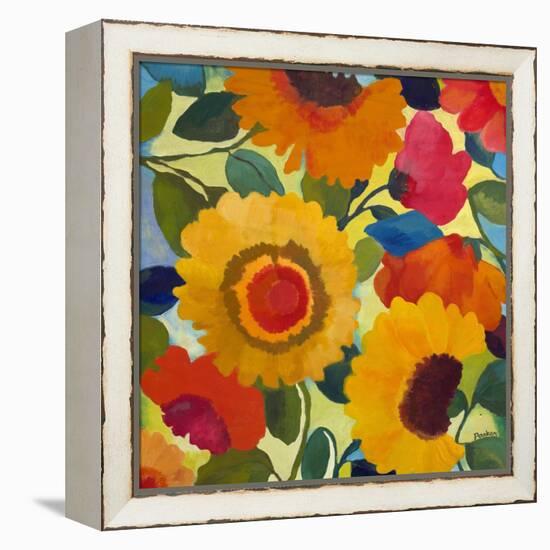 Flower Market 1-Kim Parker-Framed Premier Image Canvas