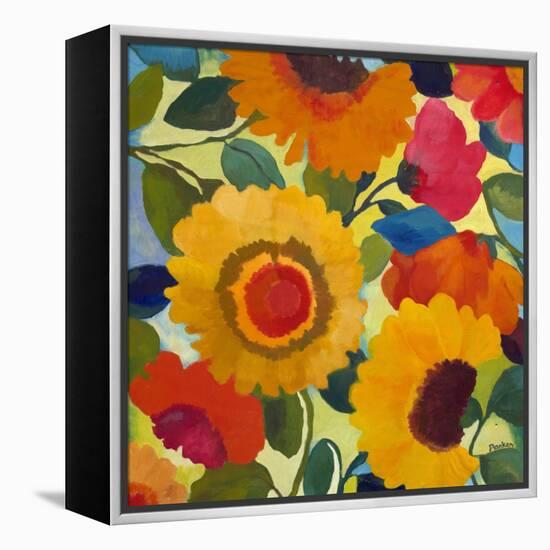 Flower Market 1-Kim Parker-Framed Premier Image Canvas