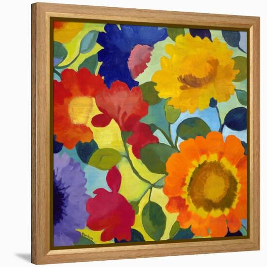 Flower Market 2-Kim Parker-Framed Premier Image Canvas