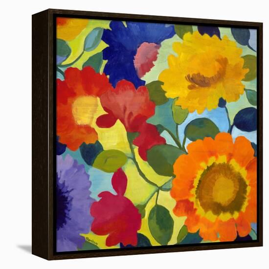 Flower Market 2-Kim Parker-Framed Premier Image Canvas