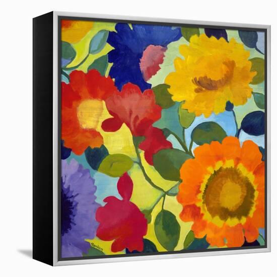 Flower Market 2-Kim Parker-Framed Premier Image Canvas