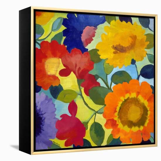 Flower Market 2-Kim Parker-Framed Premier Image Canvas