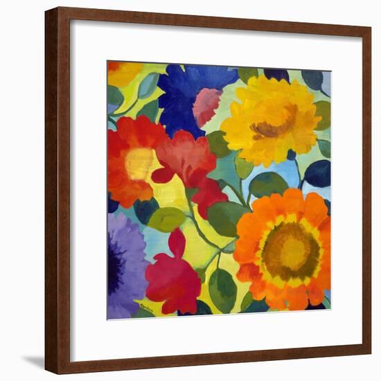 Flower Market 2-Kim Parker-Framed Giclee Print